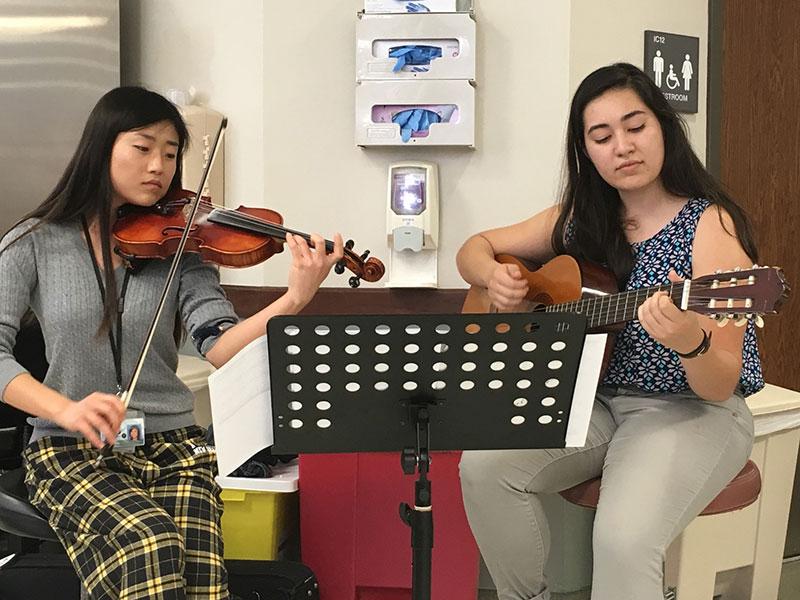 Tulane  School of Medicine students perform for patients