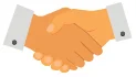 Shaking hands illustration