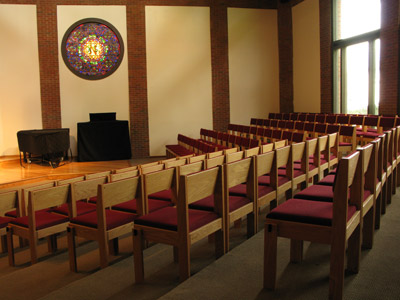 Myra Clare Rogers Memorial Chapel view from side back